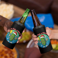 Funny Pickleball Christmas 4 in 1 Can Cooler Tumbler Eat Dink And Be Merry Gift For Players