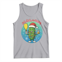 Funny Pickleball Christmas Tank Top Eat Dink And Be Merry Gift For Players - Wonder Print Shop