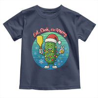 Funny Pickleball Christmas Toddler T Shirt Eat Dink And Be Merry Gift For Players - Wonder Print Shop