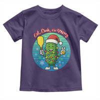Funny Pickleball Christmas Toddler T Shirt Eat Dink And Be Merry Gift For Players - Wonder Print Shop