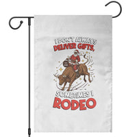 Funny Black Santa Bull Riding Christmas Garden Flag I Do Not Deliver Gifts I Rodeo - Wonder Print Shop