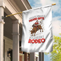 Funny Black Santa Bull Riding Christmas Garden Flag I Do Not Deliver Gifts I Rodeo - Wonder Print Shop