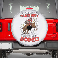Funny Black Santa Bull Riding Christmas Spare Tire Cover I Do Not Deliver Gifts I Rodeo - Wonder Print Shop
