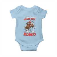 Funny Black Santa Bull Riding Christmas Baby Onesie I Do Not Deliver Gifts I Rodeo - Wonder Print Shop