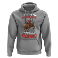 Funny Black Santa Bull Riding Christmas Hoodie I Do Not Deliver Gifts I Rodeo - Wonder Print Shop