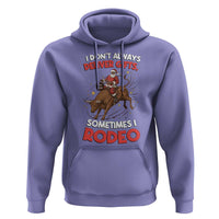 Funny Black Santa Bull Riding Christmas Hoodie I Do Not Deliver Gifts I Rodeo - Wonder Print Shop