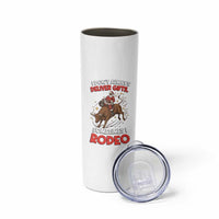 Funny Black Santa Bull Riding Christmas Skinny Tumbler I Do Not Deliver Gifts I Rodeo - Wonder Print Shop