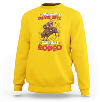 Funny Black Santa Bull Riding Christmas Sweatshirt I Do Not Deliver Gifts I Rodeo - Wonder Print Shop