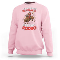 Funny Black Santa Bull Riding Christmas Sweatshirt I Do Not Deliver Gifts I Rodeo - Wonder Print Shop