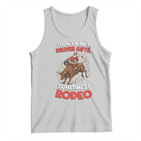 Funny Black Santa Bull Riding Christmas Tank Top I Do Not Deliver Gifts I Rodeo - Wonder Print Shop