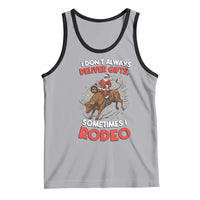 Funny Black Santa Bull Riding Christmas Tank Top I Do Not Deliver Gifts I Rodeo - Wonder Print Shop