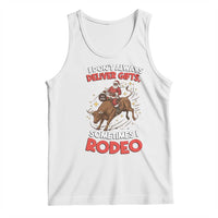 Funny Black Santa Bull Riding Christmas Tank Top I Do Not Deliver Gifts I Rodeo - Wonder Print Shop