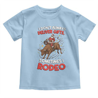 Funny Black Santa Bull Riding Christmas Toddler T Shirt I Do Not Deliver Gifts I Rodeo - Wonder Print Shop