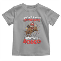 Funny Black Santa Bull Riding Christmas Toddler T Shirt I Do Not Deliver Gifts I Rodeo - Wonder Print Shop