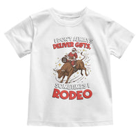 Funny Black Santa Bull Riding Christmas Toddler T Shirt I Do Not Deliver Gifts I Rodeo - Wonder Print Shop