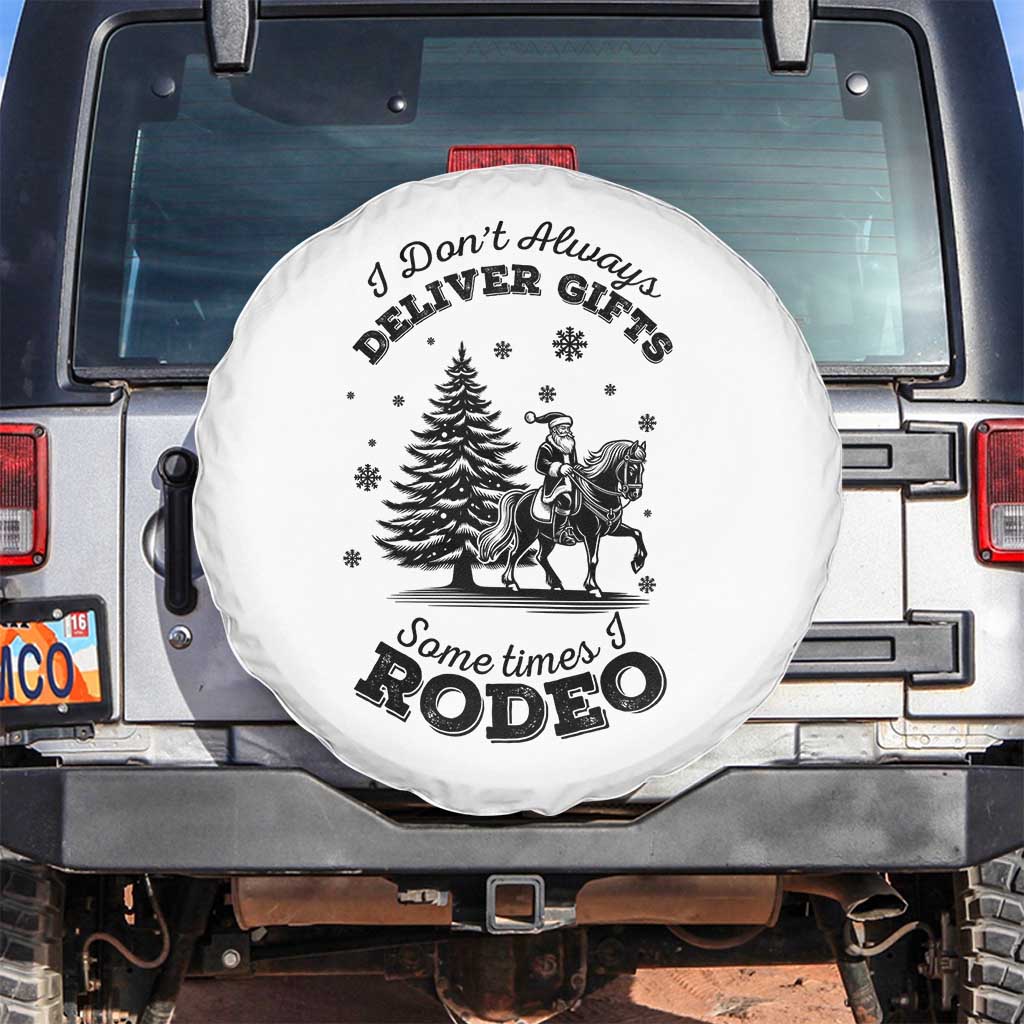 Funny Santa Cowboy Christmas Spare Tire Cover I Do Not Deliver Gifts I Rodeo - Wonder Print Shop