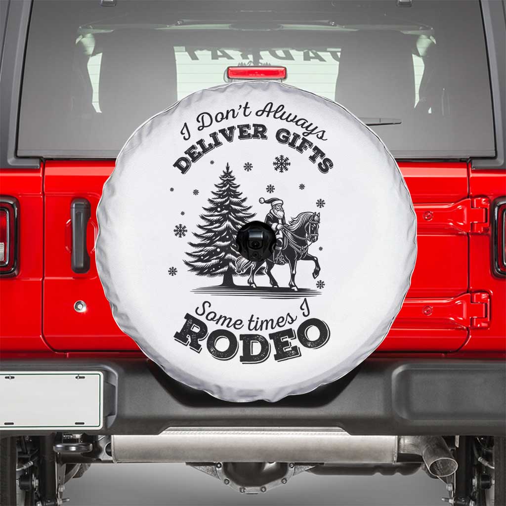 Funny Santa Cowboy Christmas Spare Tire Cover I Do Not Deliver Gifts I Rodeo - Wonder Print Shop