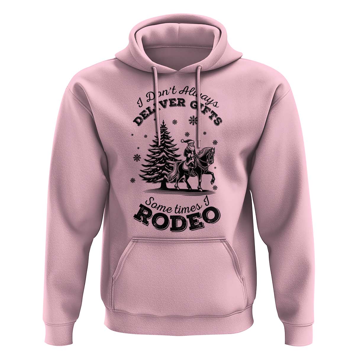 Funny Santa Cowboy Christmas Hoodie I Do Not Deliver Gifts I Rodeo - Wonder Print Shop