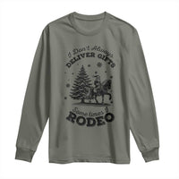 Funny Santa Cowboy Christmas Long Sleeve Shirt I Do Not Deliver Gifts I Rodeo - Wonder Print Shop