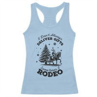 Funny Santa Cowboy Christmas Racerback Tank Top I Do Not Deliver Gifts I Rodeo - Wonder Print Shop