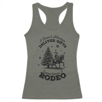 Funny Santa Cowboy Christmas Racerback Tank Top I Do Not Deliver Gifts I Rodeo - Wonder Print Shop