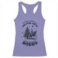 Funny Santa Cowboy Christmas Racerback Tank Top I Do Not Deliver Gifts I Rodeo - Wonder Print Shop