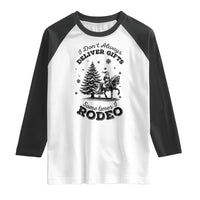 Funny Santa Cowboy Christmas Raglan Shirt I Do Not Deliver Gifts I Rodeo - Wonder Print Shop