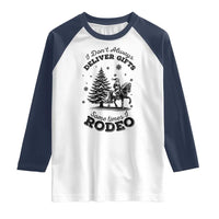 Funny Santa Cowboy Christmas Raglan Shirt I Do Not Deliver Gifts I Rodeo - Wonder Print Shop