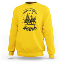 Funny Santa Cowboy Christmas Sweatshirt I Do Not Deliver Gifts I Rodeo - Wonder Print Shop