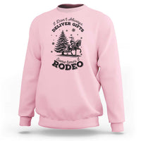 Funny Santa Cowboy Christmas Sweatshirt I Do Not Deliver Gifts I Rodeo - Wonder Print Shop