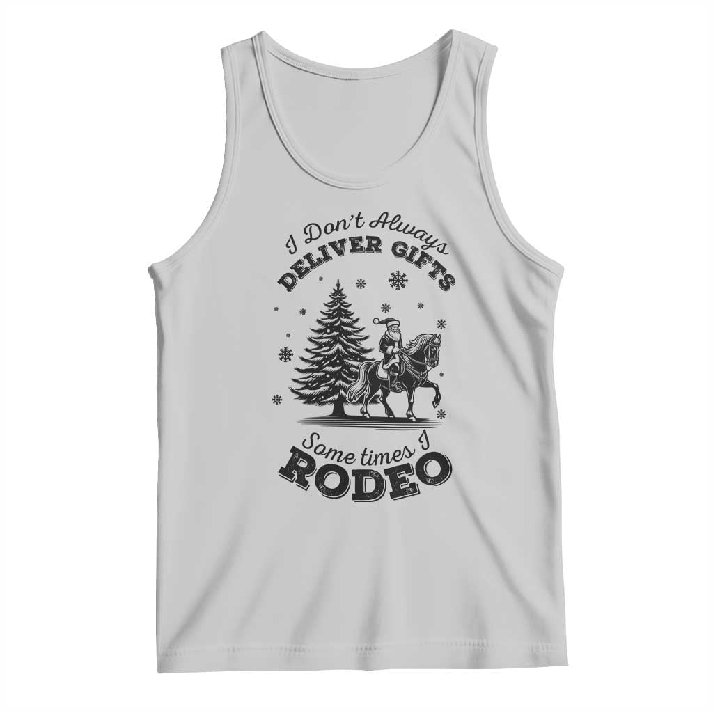 Funny Santa Cowboy Christmas Tank Top I Do Not Deliver Gifts I Rodeo - Wonder Print Shop