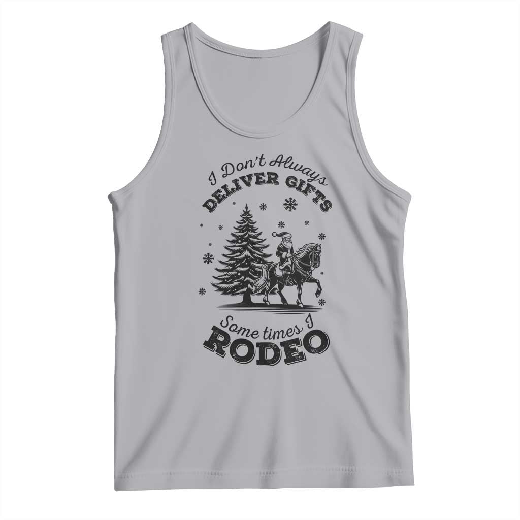 Funny Santa Cowboy Christmas Tank Top I Do Not Deliver Gifts I Rodeo - Wonder Print Shop