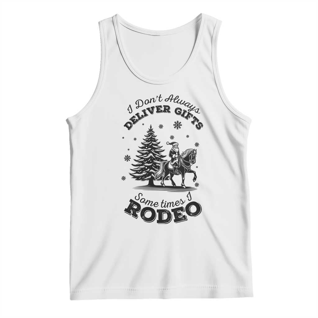 Funny Santa Cowboy Christmas Tank Top I Do Not Deliver Gifts I Rodeo - Wonder Print Shop