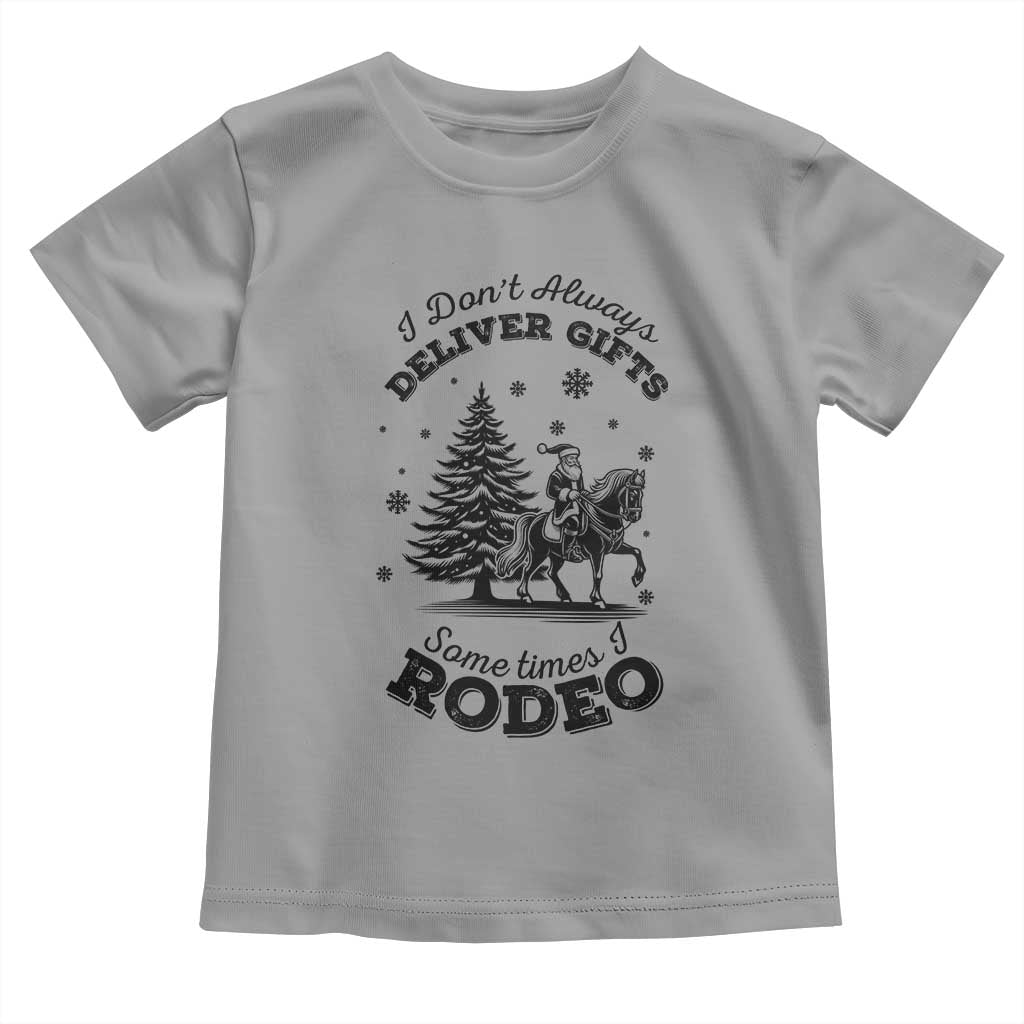 Funny Santa Cowboy Christmas Toddler T Shirt I Do Not Deliver Gifts I Rodeo - Wonder Print Shop