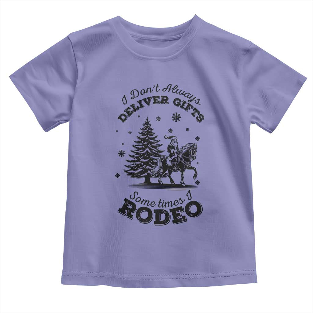 Funny Santa Cowboy Christmas Toddler T Shirt I Do Not Deliver Gifts I Rodeo - Wonder Print Shop
