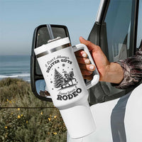 Funny Santa Cowboy Christmas Tumbler With Handle I Do Not Deliver Gifts I Rodeo - Wonder Print Shop