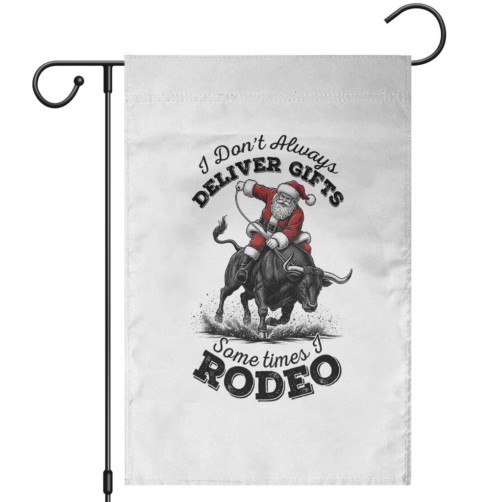 Funny Black Santa Cowboy Bull Rider Christmas Garden Flag I Do Not Deliver Gifts I Rodeo - Wonder Print Shop