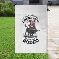 Funny Black Santa Cowboy Bull Rider Christmas Garden Flag I Do Not Deliver Gifts I Rodeo - Wonder Print Shop
