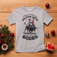 Funny Black Santa Cowboy Bull Rider Christmas T Shirt I Do Not Deliver Gifts I Rodeo - Wonder Print Shop