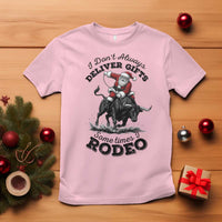 Funny Black Santa Cowboy Bull Rider Christmas T Shirt I Do Not Deliver Gifts I Rodeo - Wonder Print Shop