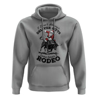 Funny Black Santa Cowboy Bull Rider Christmas Hoodie I Do Not Deliver Gifts I Rodeo - Wonder Print Shop