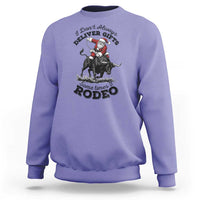 Funny Black Santa Cowboy Bull Rider Christmas Sweatshirt I Do Not Deliver Gifts I Rodeo - Wonder Print Shop