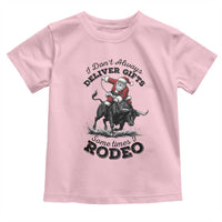 Funny Black Santa Cowboy Bull Rider Christmas Toddler T Shirt I Do Not Deliver Gifts I Rodeo - Wonder Print Shop