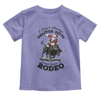 Funny Black Santa Cowboy Bull Rider Christmas Toddler T Shirt I Do Not Deliver Gifts I Rodeo - Wonder Print Shop