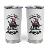 Funny Black Santa Cowboy Bull Rider Christmas Tumbler Cup I Do Not Deliver Gifts I Rodeo - Wonder Print Shop