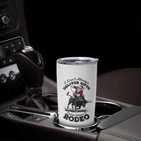 Funny Black Santa Cowboy Bull Rider Christmas Tumbler Cup I Do Not Deliver Gifts I Rodeo - Wonder Print Shop