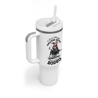 Funny Black Santa Cowboy Bull Rider Christmas Tumbler With Handle I Do Not Deliver Gifts I Rodeo - Wonder Print Shop