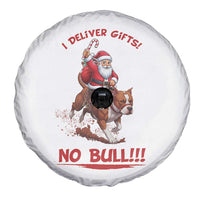 Funny Santa Pitbull Christmas Spare Tire Cover I Deliver Gifts No Bull - Wonder Print Shop