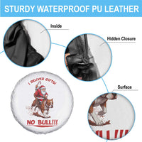 Funny Santa Pitbull Christmas Spare Tire Cover I Deliver Gifts No Bull - Wonder Print Shop