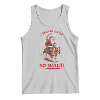 Funny Santa Pitbull Christmas Tank Top I Deliver Gifts No Bull - Wonder Print Shop